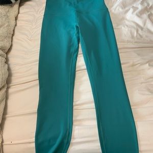 teal lululemon leggings